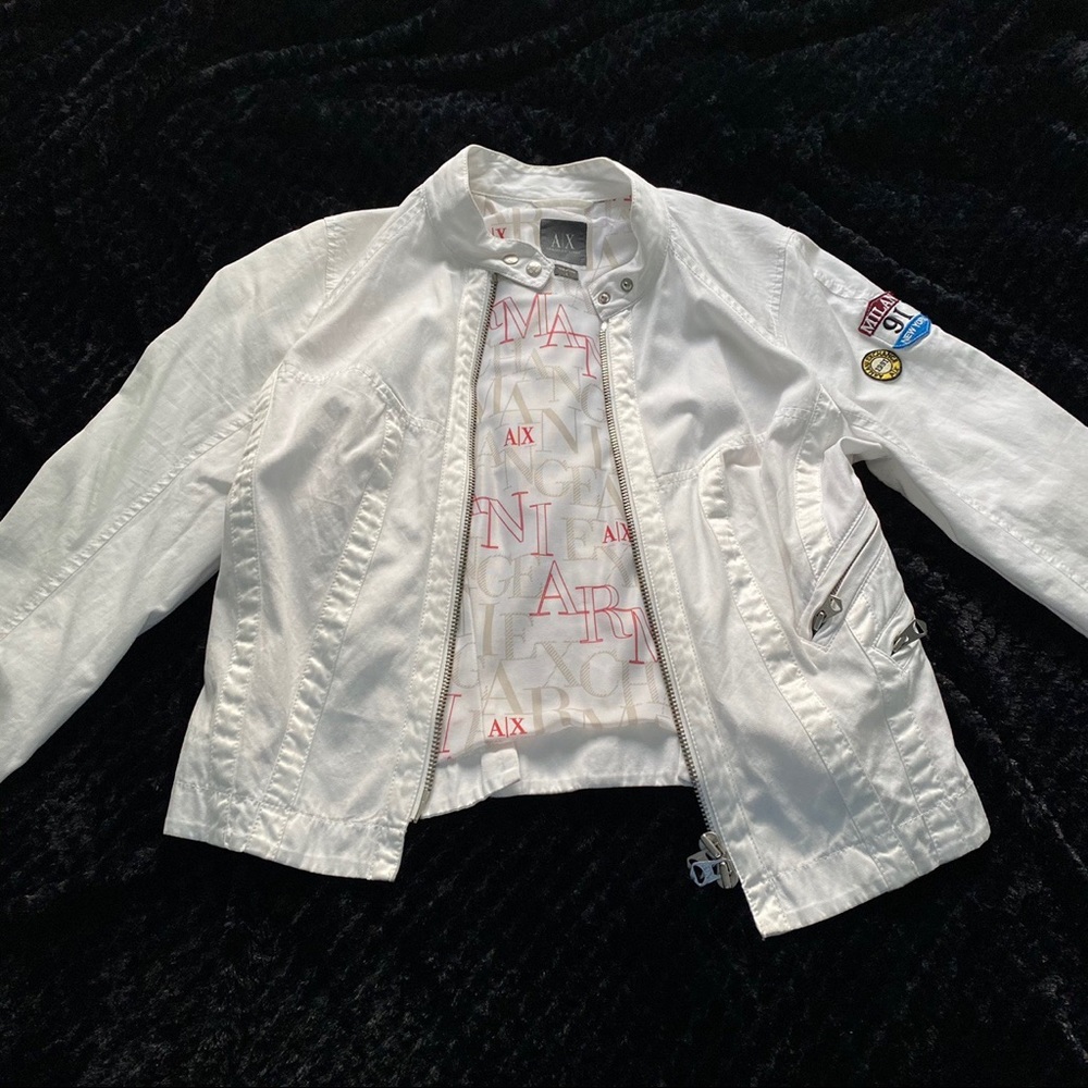 ARMANI EXCHANGE Monogram Lined Vintage Jacket 🕊